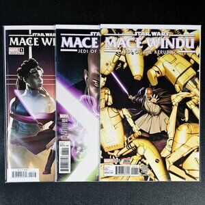 Star Wars: Mace Windu #1E - 1:25 Variant - 3 Book Lot (2017 & 2024)